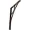 Ekena Millwork Galveston Wrought Iron Bracket, (Single center brace), Antiqued Bronze 1 1/2"W x 12"D x 15"H BKTM01X12X15SGLABZ - alternate 1